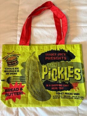 Trader Joe's The Pickles In Canvas Tote